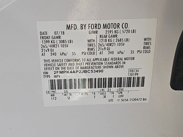 2018 Ford Edge Sport