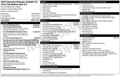 2025 Chevrolet Silverado 2500HD LTZ
