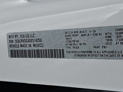 2025 RAM ProMaster 2500 High Roof