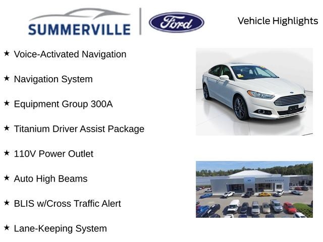 Used 2016 Ford Fusion Titanium with VIN 3FA6P0K95GR256068 for sale in Summerville, SC