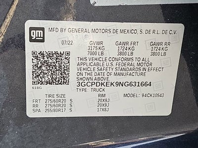 2022 Chevrolet Silverado 1500 LT