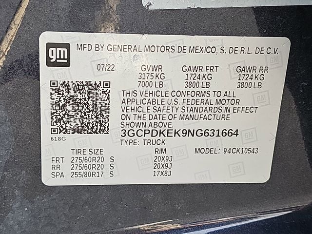 2022 Chevrolet Silverado 1500 LT