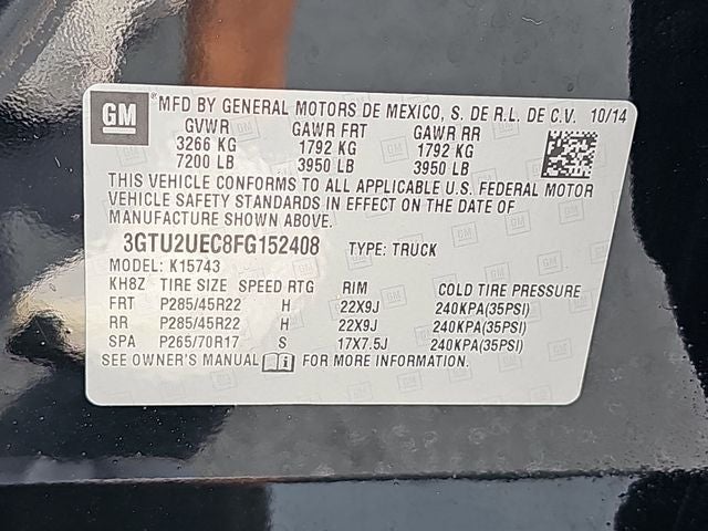 2015 GMC Sierra 1500 SLE