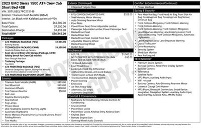 2023 GMC Sierra 1500 AT4