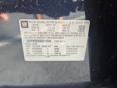 2016 Cadillac SRX Performance
