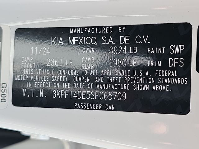 2025 Kia K4 LXS