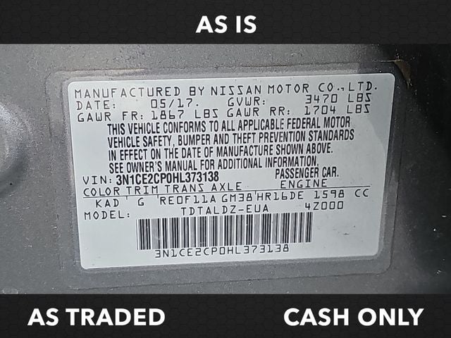 2017 Nissan Versa Note SV