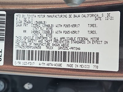 2022 Toyota Tacoma TRD Sport V6