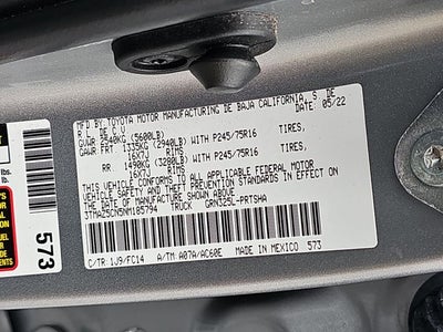 2022 Toyota Tacoma SR5 V6