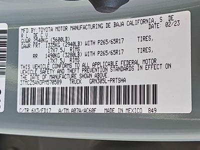 2023 Toyota Tacoma TRD Sport V6