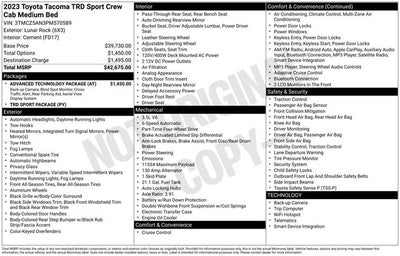 2023 Toyota Tacoma TRD Sport V6