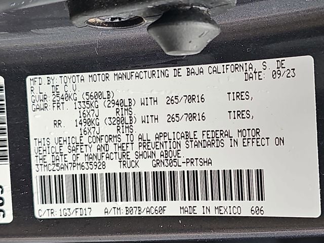 2023 Toyota Tacoma TRD Off-Road V6