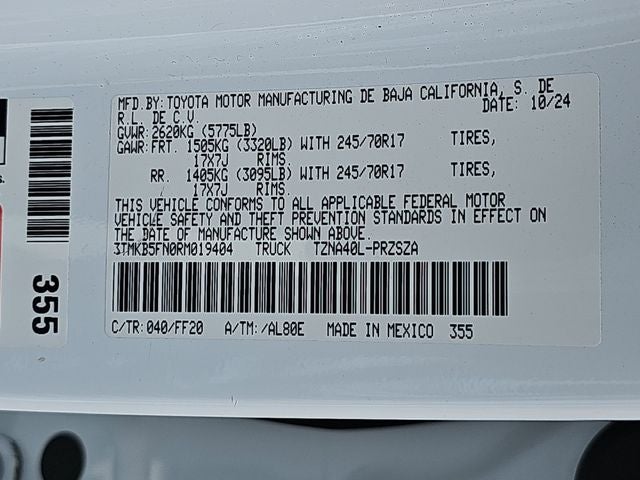 2024 Toyota Tacoma SR5