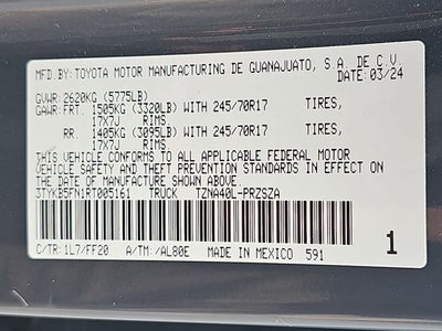 2024 Toyota Tacoma SR5
