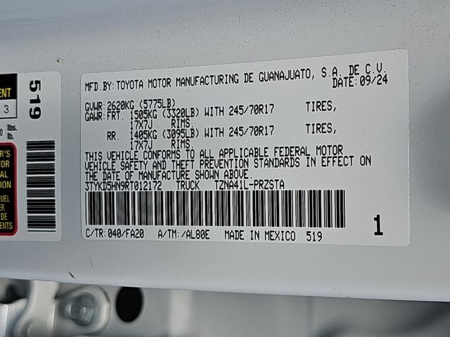 2024 Toyota Tacoma SR