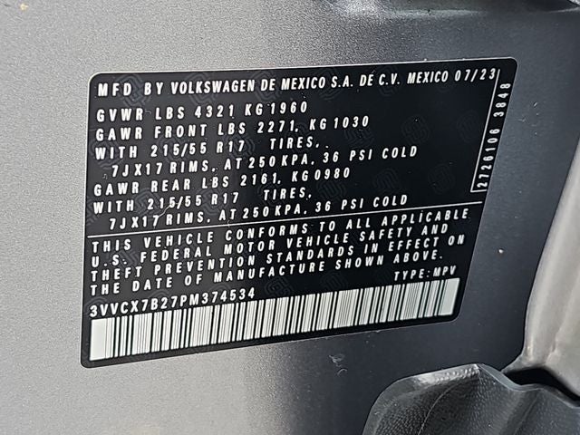 2023 Volkswagen Taos 1.5T S