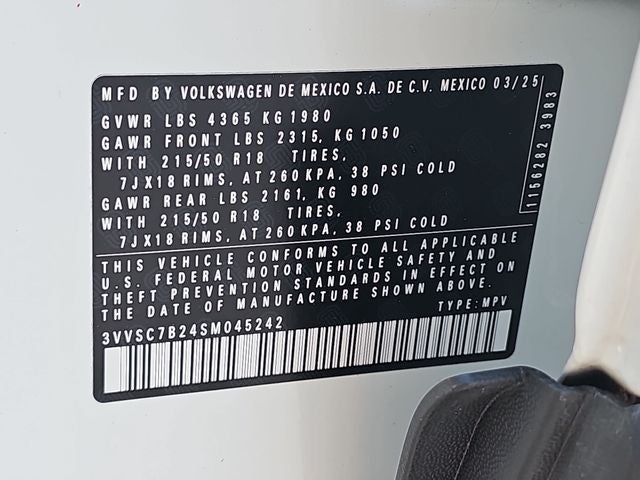 2025 Volkswagen Taos 1.5T SE
