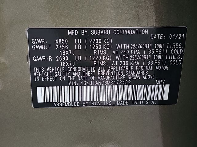 2021 Subaru Outback Limited