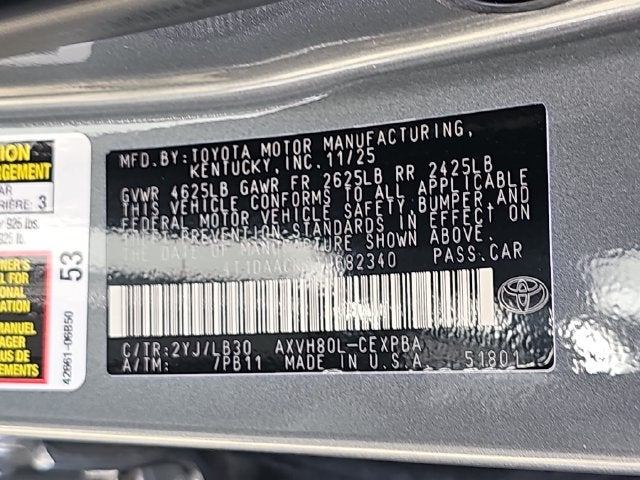 2026 Toyota Camry XSE