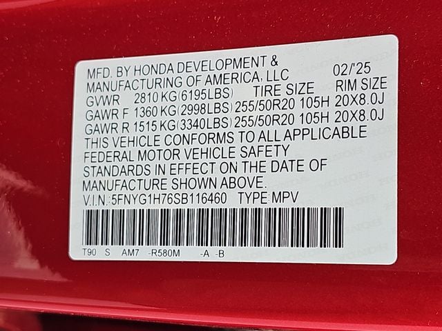 2025 Honda Pilot Touring
