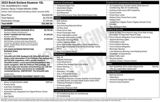 2023 Buick Enclave Essence