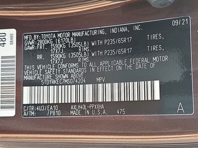 2021 Toyota Sienna XLE