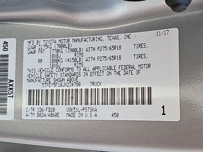 2018 Toyota Tundra SR5 CrewMax