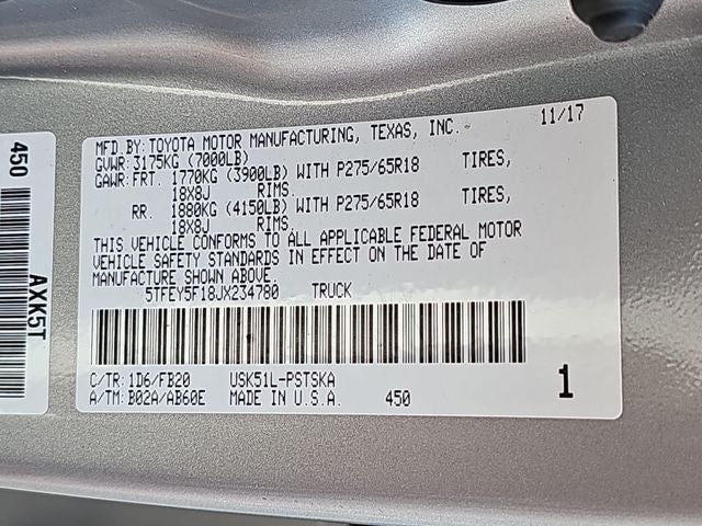 2018 Toyota Tundra SR5 CrewMax