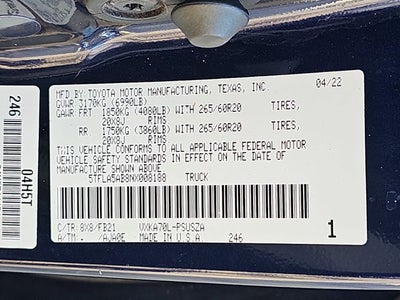 2022 Toyota Tundra SR5