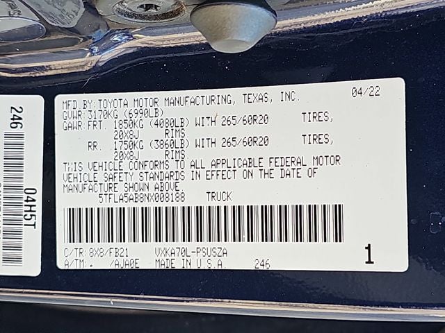 2022 Toyota Tundra SR5