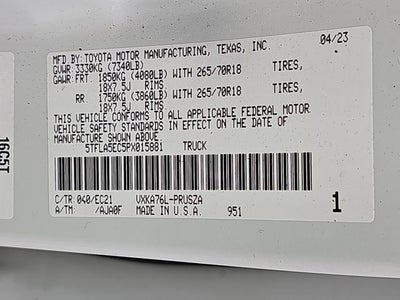 2023 Toyota Tundra SR5