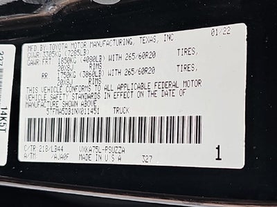 2022 Toyota Tundra 1794