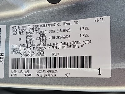 2023 Toyota Tundra Platinum