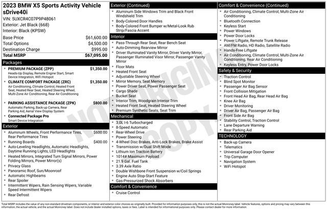2023 BMW X5 sDrive40i