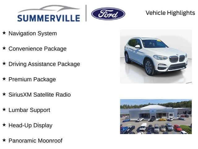 2019 BMW X3 sDrive30i