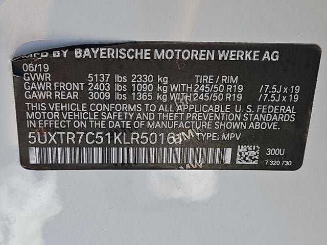 2019 BMW X3 sDrive30i