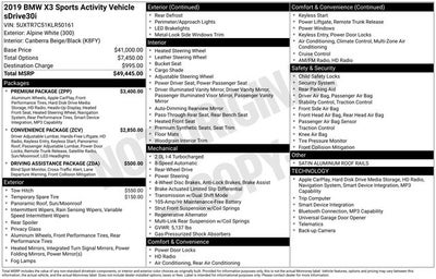 2019 BMW X3 sDrive30i