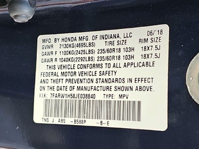 2018 Honda CR-V EX