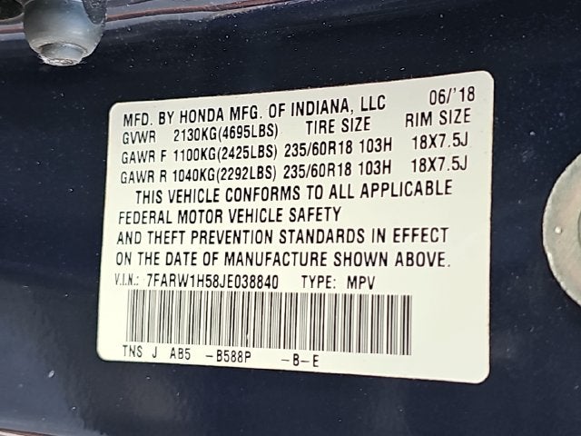 2018 Honda CR-V EX