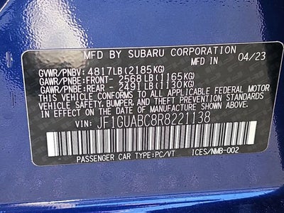 2024 Subaru Impreza Base