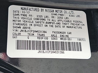 2017 Nissan Rogue Sport SV