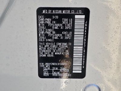 2020 Nissan Armada SL