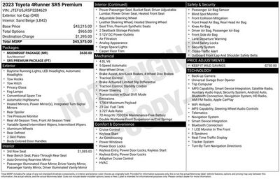 2023 Toyota 4Runner SR5 Premium