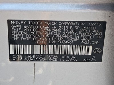2015 Lexus IS 250