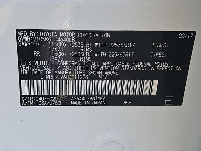 2017 Toyota RAV4 XLE