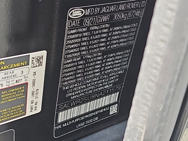 2022 Land Rover Range Rover Sport HSE Silver Edition