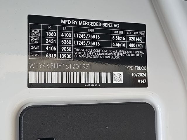 2025 Mercedes-Benz Sprinter 2500 Cargo 144 WB