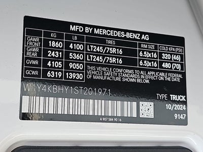 2025 Mercedes-Benz Sprinter 2500 Cargo 144 WB