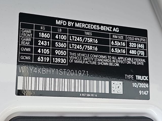 2025 Mercedes-Benz Sprinter 2500 Cargo 144 WB