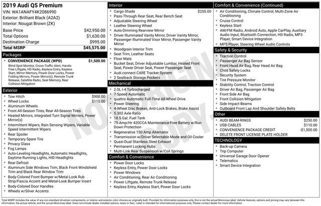 2019 Audi Q5 2.0T Premium quattro